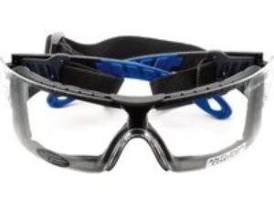 Draper Anti Fog Wraparound Safety Glasses Black Clear