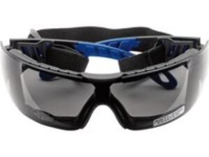 Draper Anti Fog Wraparound Safety Glasses Black Grey