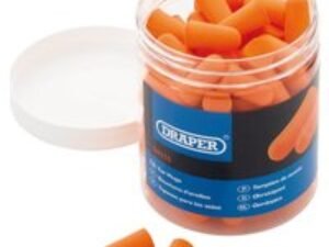 Draper Disposable Ear Plugs in Plastic Tub Pack of 50