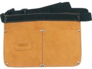 Draper Double Pocket Leather Nail Pouch