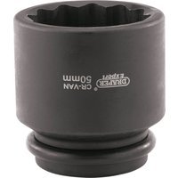 Draper Expert 3/4" Drive Bi Hexagon Hub Nut Impact Socket Metric 50mm