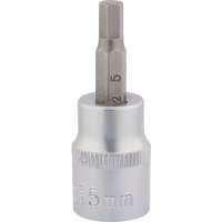 Draper Expert 3/8" Drive Hexagon Socket Bit Metric 3/8" 5mm