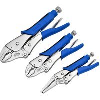 Draper Expert 3 Piece Soft Grip Self Grip Plier Set