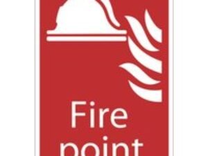 Draper Fire Point Sign 200mm 300mm Standard