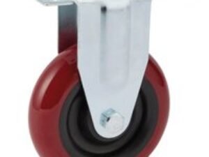 Draper Fixed Plate Fixing Polyurethane Wheeled Castor 100mm