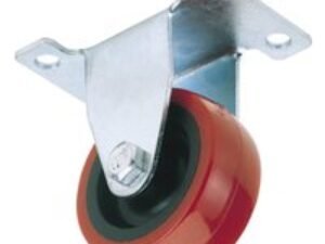 Draper Fixed Plate Fixing Polyurethane Wheeled Castor 50mm