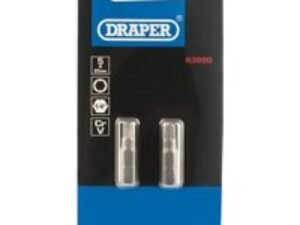 Draper Hex Screwdriver Bit Hex 5mm 25mm Pack of 2