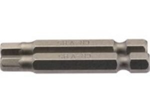 Draper Hex Screwdriver Bit Hex 5mm 50mm Pack of 2