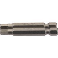 Draper Hex Screwdriver Bit Hex 5mm 50mm Pack of 2