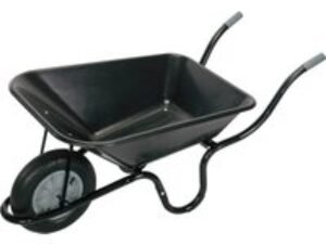 Draper Plastic Tray Wheelbarrow 85l Black