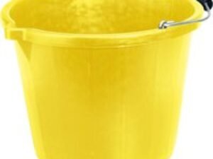 Draper Polyethylene Bucket 14.8l Yellow