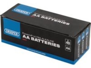 Draper Powerup Ultra Alkaline AA Batteries Pack of 40