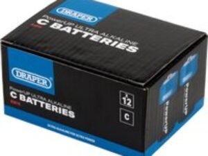 Draper Powerup Ultra Alkaline C Cell Batteries Pack of 12