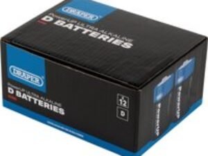 Draper Powerup Ultra Alkaline D Cell Batteries Pack of 12