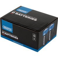 Draper Powerup Ultra Alkaline D Cell Batteries Pack of 12