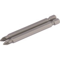 Draper Pozi Screwdriver Bit PZ1 75mm Pack of 2