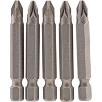 Draper Pozi Screwdriver Bit PZ2 50mm Pack of 5