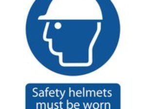 Draper Safety Helmets Must Be Worn In This Area Sign 400mm 600mm Standard