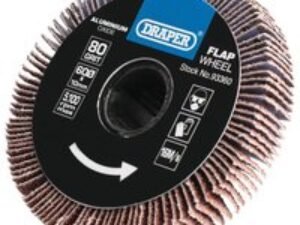 Draper Sanding Roller Flap Wheel 60mm 10mm 80g