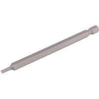 Draper Slotted Screwdriver Bit 3mm 100mm Pack of 1