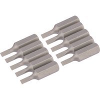 Draper Slotted Screwdriver Bit 3mm 25mm Pack of 10