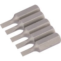 Draper Slotted Screwdriver Bit 3mm 25mm Pack of 5