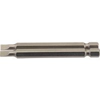 Draper Slotted Screwdriver Bit 4.5mm 75mm Pack of 2