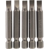 Draper Slotted Screwdriver Bit 5.5mm 50mm Pack of 5