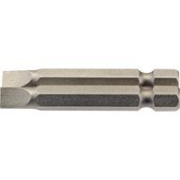 Draper Slotted Screwdriver Bit 6mm 50mm Pack of 2