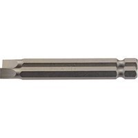 Draper Slotted Screwdriver Bit 6mm 75mm Pack of 2
