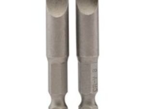 Draper Slotted Screwdriver Bit 8mm 50mm Pack of 2