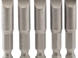 Draper Slotted Screwdriver Bit 8mm 50mm Pack of 5