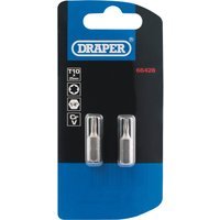 Draper Torx Screwdriver Bits T10 25mm Pack of 2