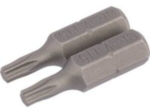 Draper Torx Screwdriver Bits T15 25mm Pack of 2