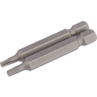 Draper Torx Screwdriver Bits T15 50mm Pack of 2