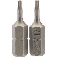 Draper Torx Screwdriver Bits T7 25mm Pack of 2