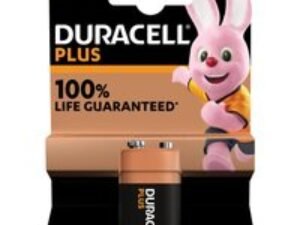 Duracell 9v Plus Power 100% Batteries Pack of 1