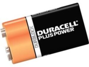 Duracell 9v Plus Power Batteries Pack of 2