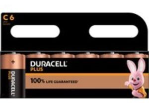 Duracell C Cell Plus Power 100% Batteries Pack of 6