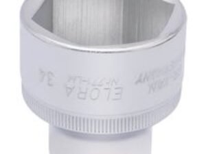 Elora 1/2" Drive Hexagon Socket Metric 1/2" 34mm