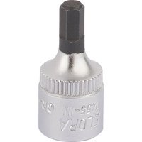 Elora 1/4" Drive Hexagon Socket Bit Metric 1/4" 4mm