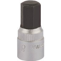 Elora 1/4" Drive Hexagon Socket Bit Metric 1/4" 8mm
