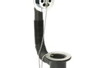 Embrass Peerless Bath Combination Waste With Overflow and Black Plug and Ball Chain 1.5in 200508