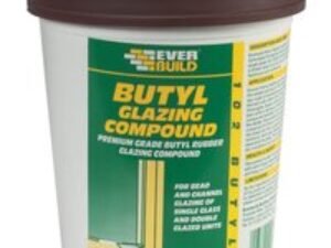 Everbuild Butyl Glazing Compound Brown 2kg