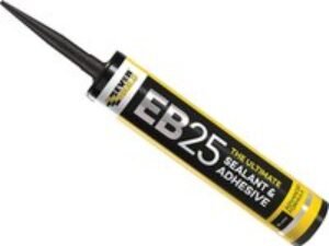 Everbuild E2525 Hybrid Sealant Adhesive Black 300ml