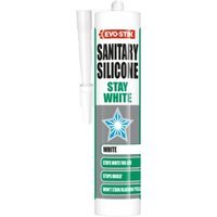 Evo-Stik Stay White Sanitary Silicone Sealant White