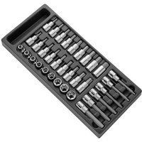 Expert by Facom 33 Piece 1/2" Drive Socket Bit Set in Module Tray 1/2