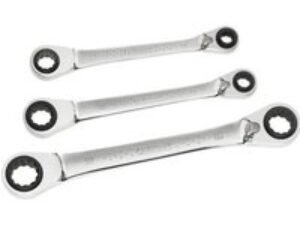Expert by Facom 3 Piece Ratchet Ring Spanner Set