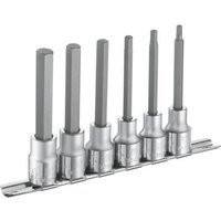 Expert by Facom 6 Piece 1/2" Drive Long Reach Hexagon Bit Set 1/2