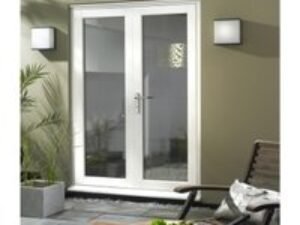 Extenal Finished White Slimline French Doors 1490mm